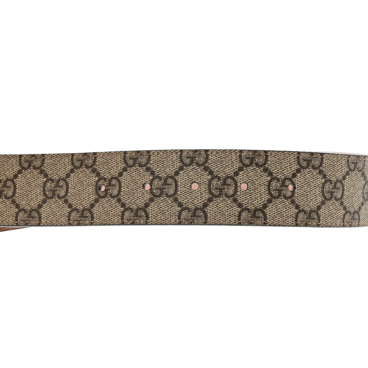 GG Supreme Monogram Selleria Calfskin Interlocking G 40mm Belt 90 36 Beige Ebony Cocoa