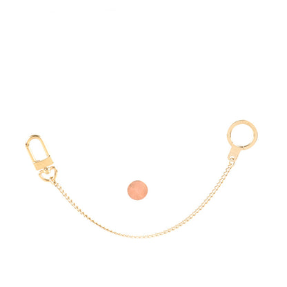 Louis Vuitton Metal Pochette Extender Key Ring Chain Gold 2 of 3