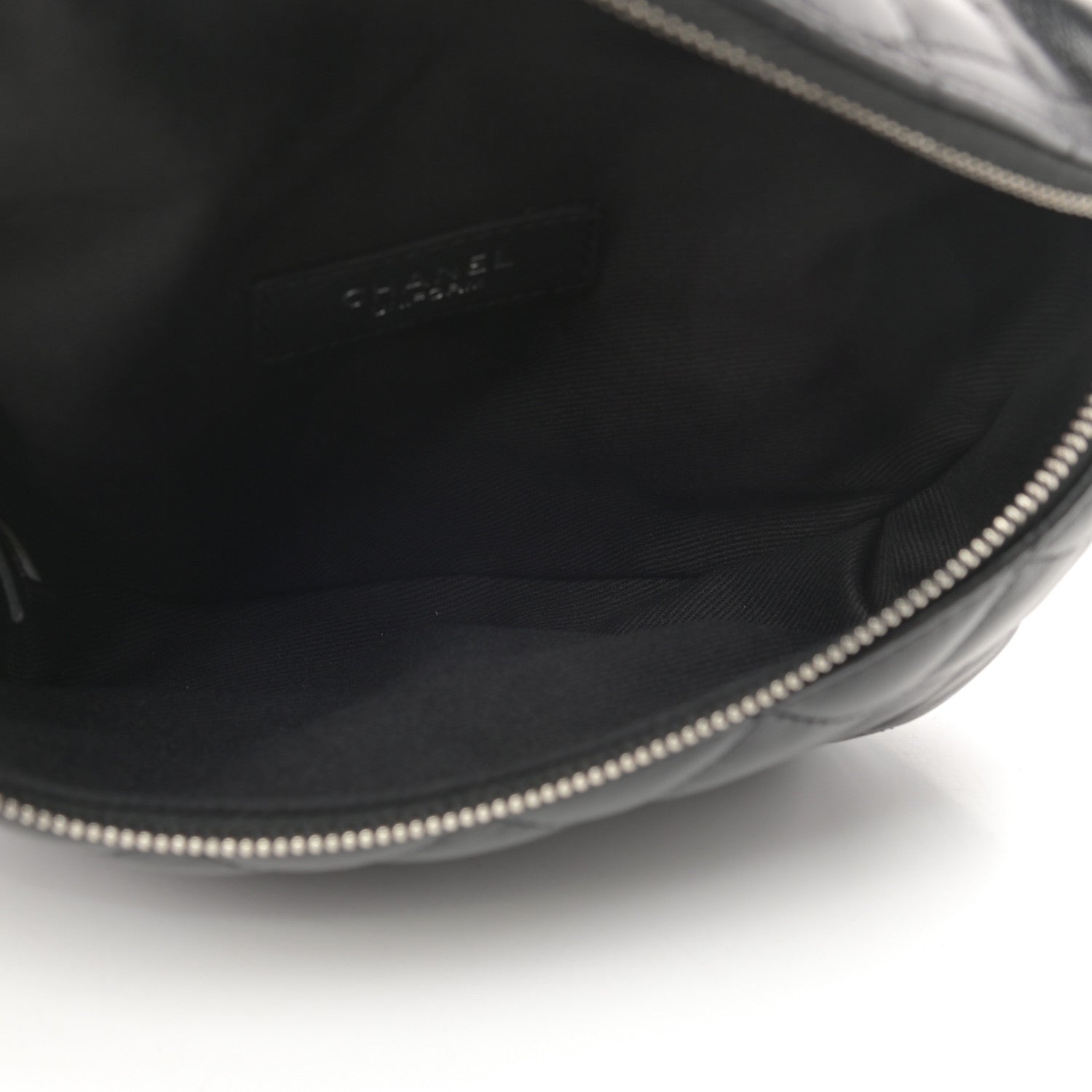 Chanel Calfskin Quilted Waist Belt Bag Black 5 of 11