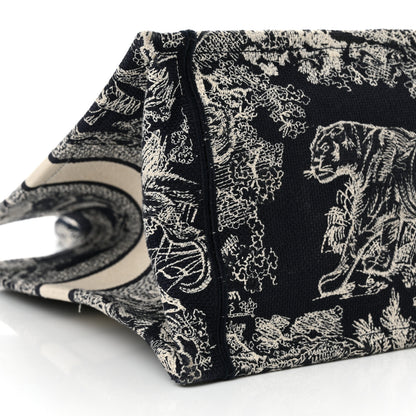 Christian Dior Canvas Embroidered Medium Dioriviera Toile De Jouy Reverse Book Tote Blue 9 of 14