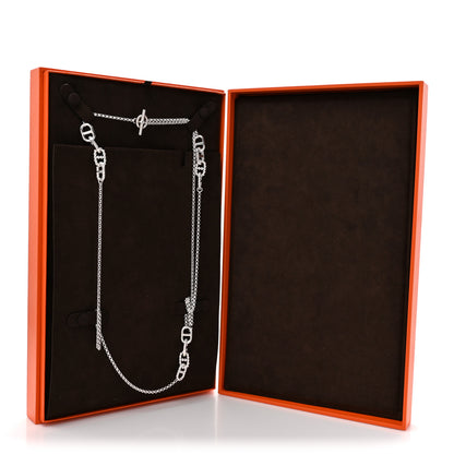 Hermes Sterling Silver Alea II Long Necklace 5 of 5