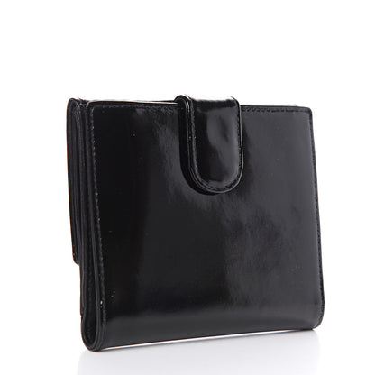 Chanel Patent Timeless CC Compact French Wallet Black 2 of 7