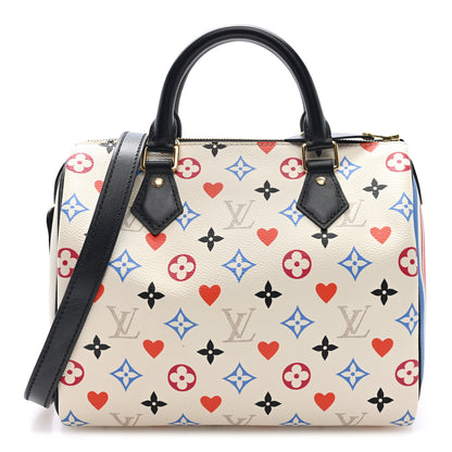 Louis Vuitton Game On Speedy Bandouliere 25 White 1 of 9