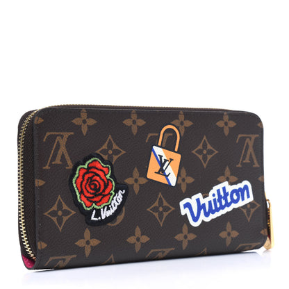 Louis Vuitton Monogram Travel Stickers Zippy Wallet 2 of 4
