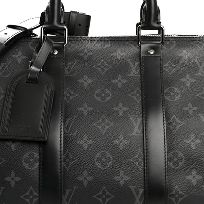 Louis Vuitton Monogram Eclipse Keepall Bandouliere 45 7 of 12