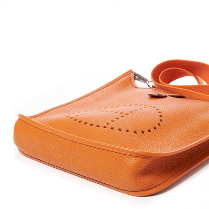 Hermes Taurillon Clemence Evelyne II PM Orange 4 of 7