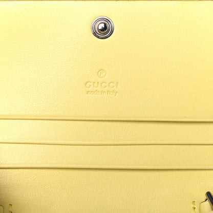Gucci Calfskin Matelasse GG Marmont Mini Wallet On Chain Banana 6 of 10
