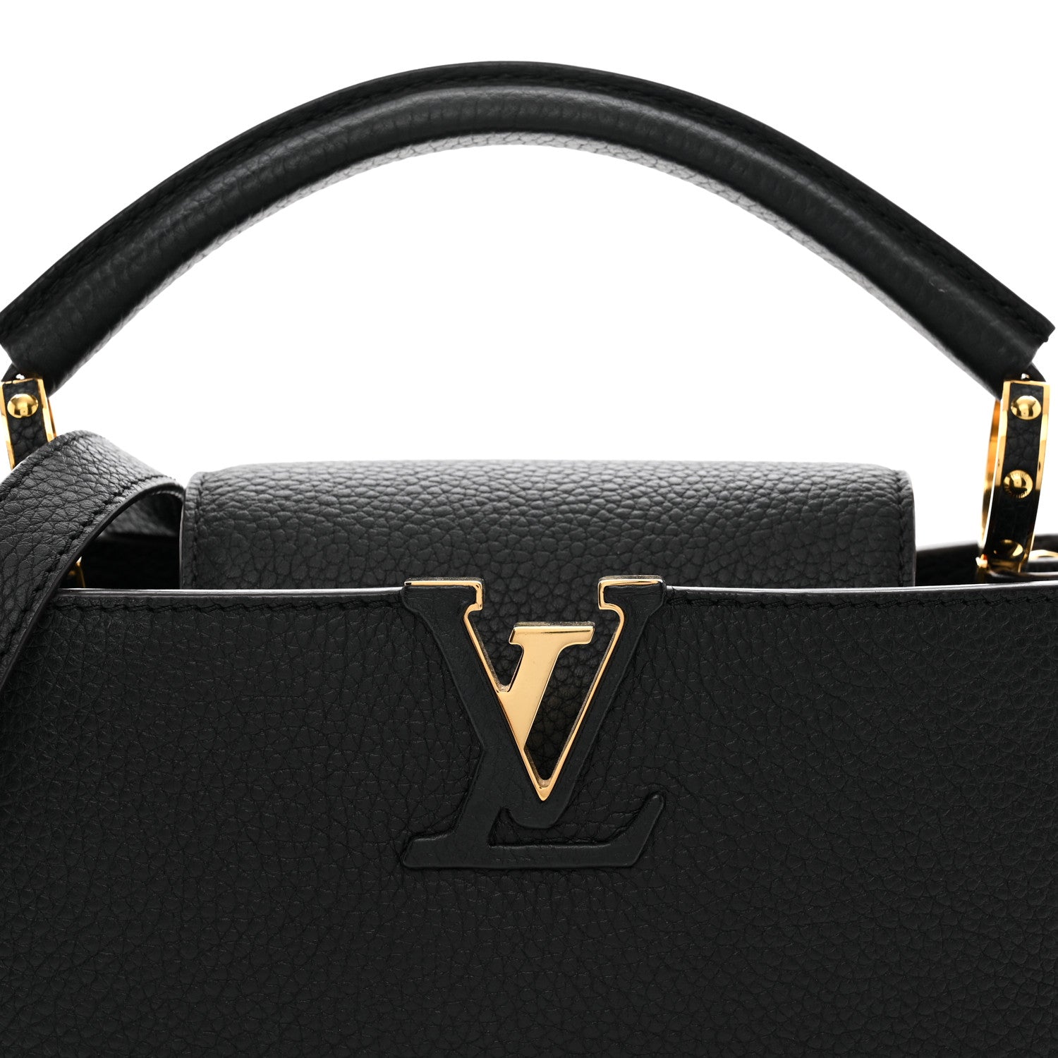 Louis Vuitton Taurillon Capucines BB Black 5 of 10