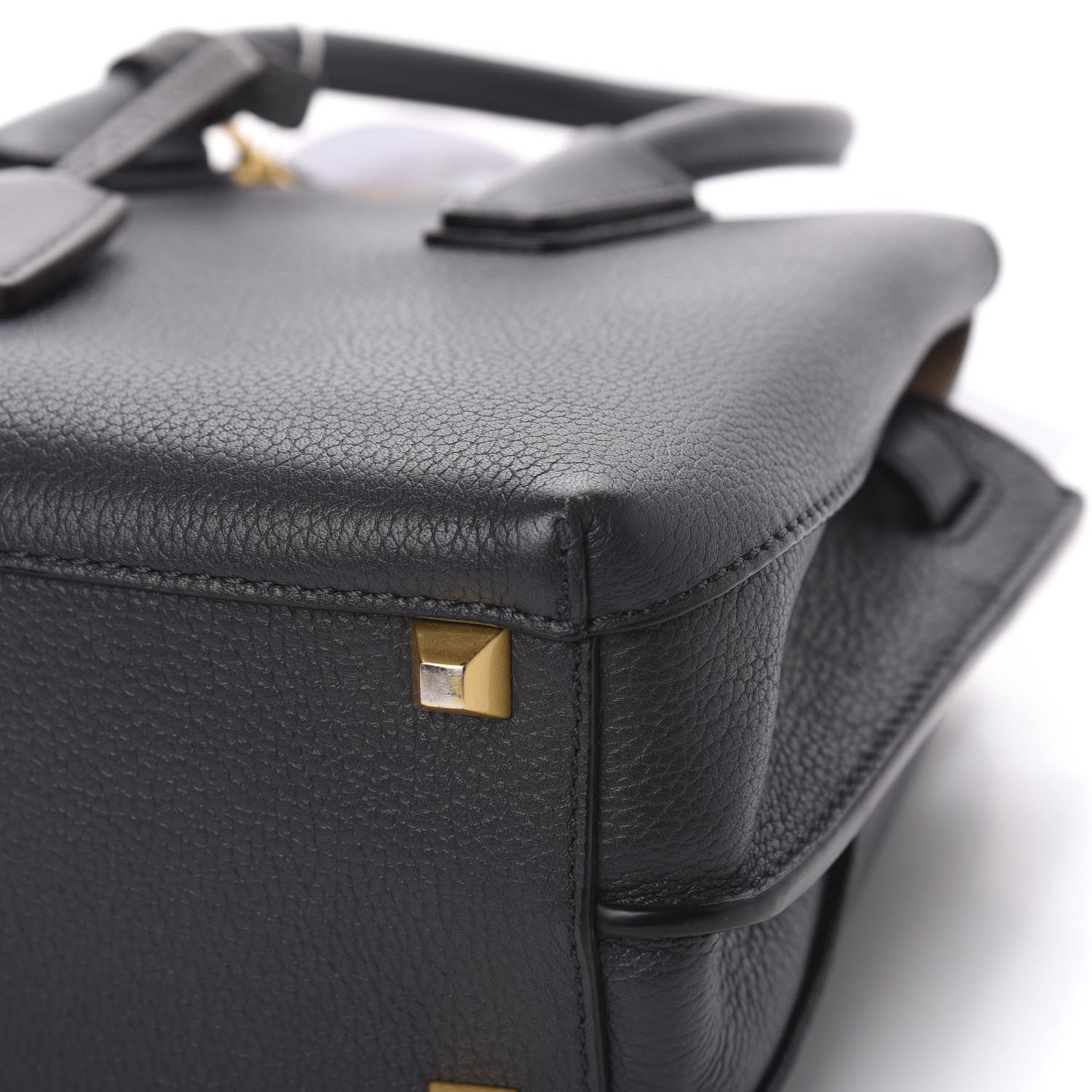 MCM Grained Calfskin Mini Milla Tote Phantom Grey 9 of 12