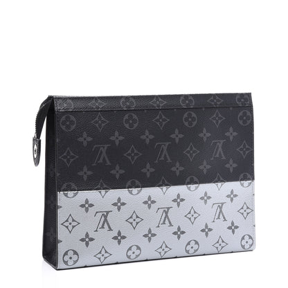 Louis Vuitton Monogram Eclipse Split Pochette Voyage MM 2 of 10