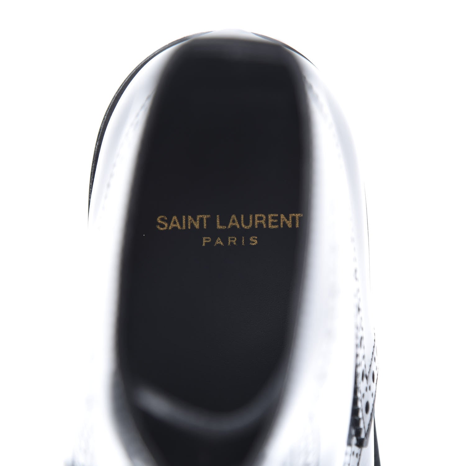 Saint Laurent Smooth Calfskin Mens Army Lace Up Boots 41 Black 7 of 7