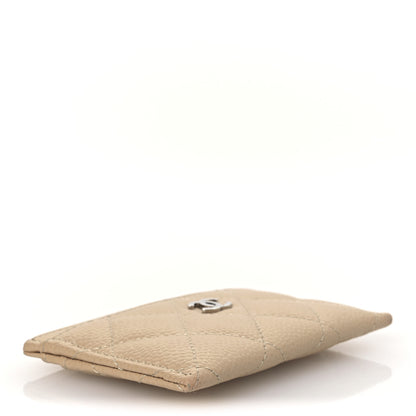 Chanel Caviar Quilted Card Holder Beige 4 of 9
