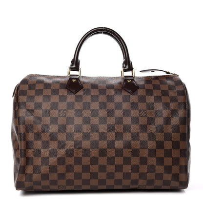 Louis Vuitton Damier Ebene Speedy 35 1 of 13