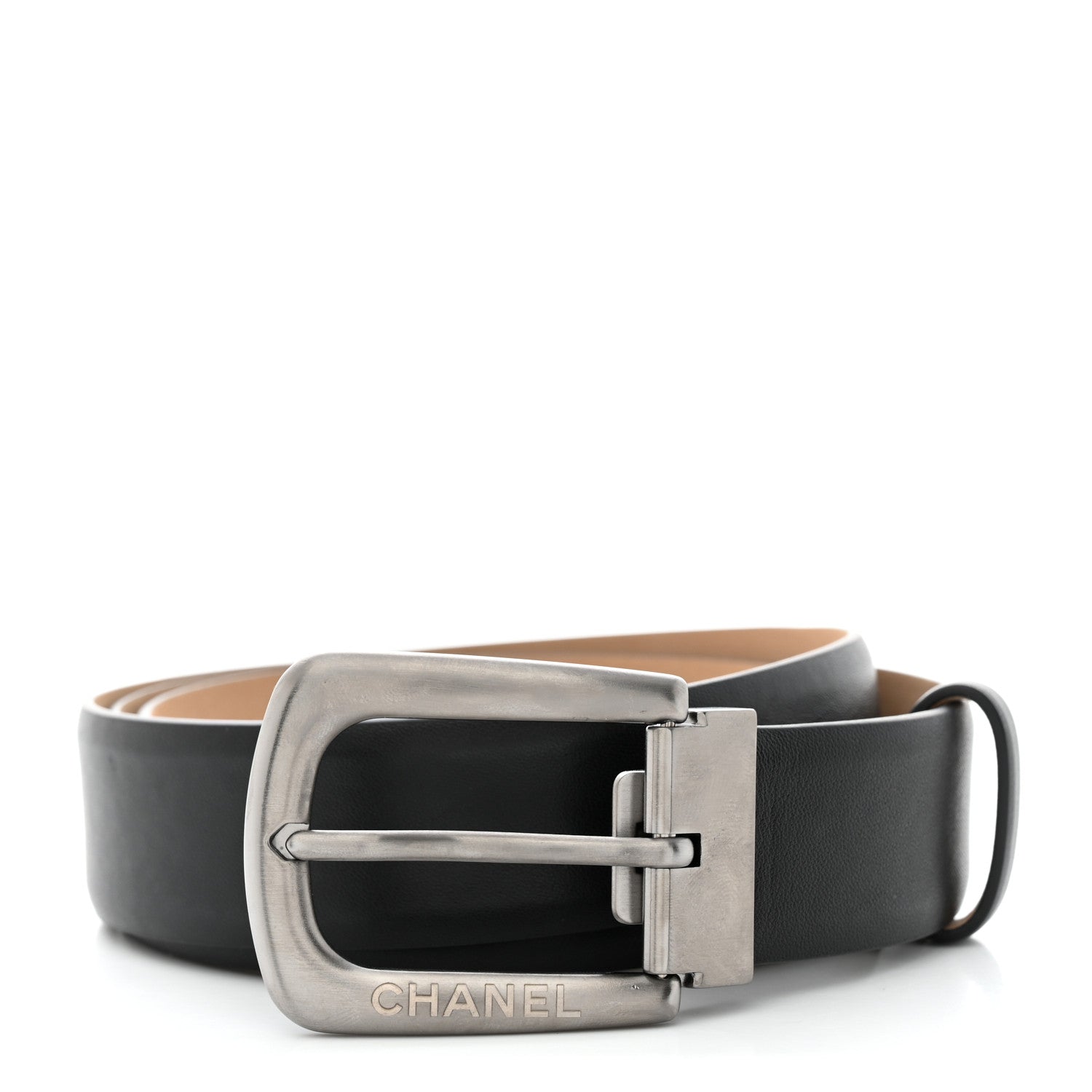 Chanel Calfskin Belt 95/38 Black 1 of 8