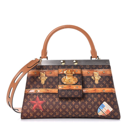 Louis Vuitton Calfskin Transformed Monogram Time Trunk Crown Frame Bag 1 of 9