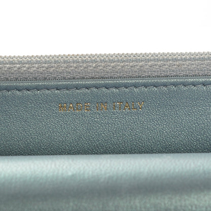 Chanel Patent Calfskin Quilted Boy Wallet On Chain WOC Light Blue 7 of 8