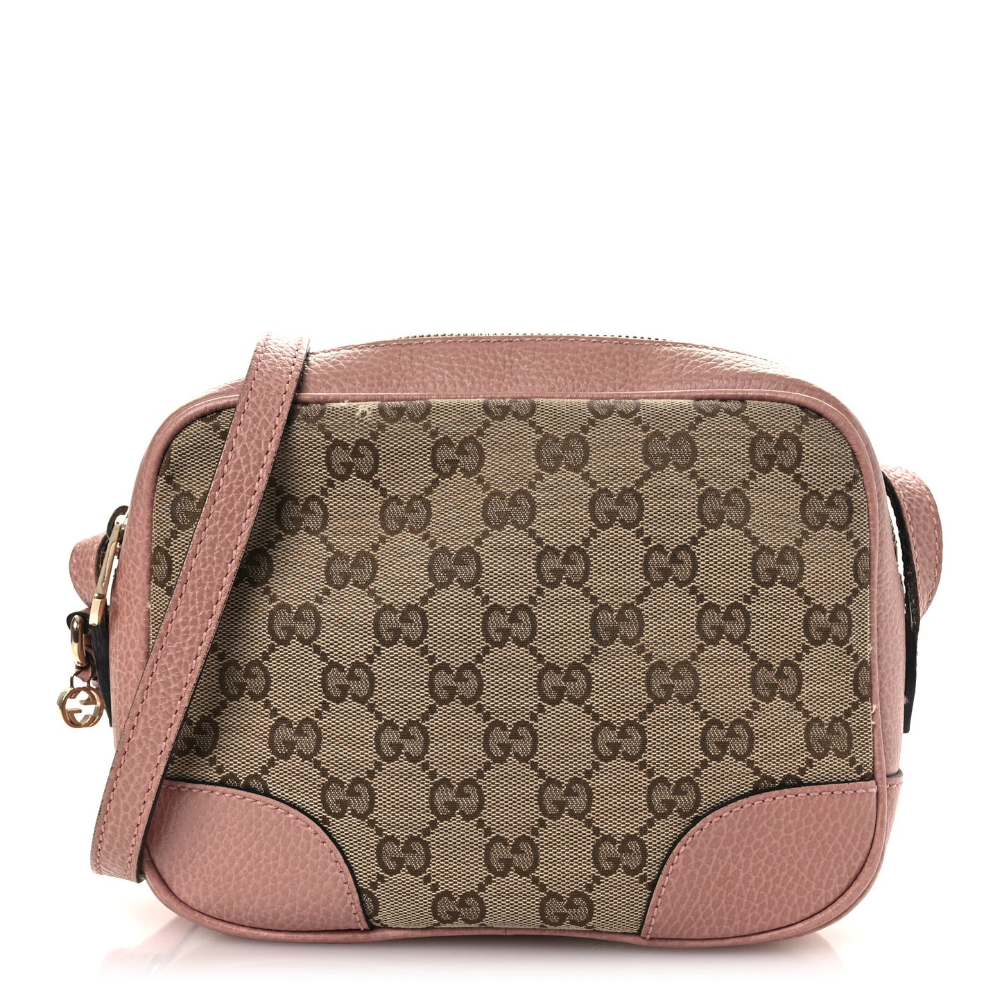 Monogram Mini Bree Messenger Bag Beige Soft Pink