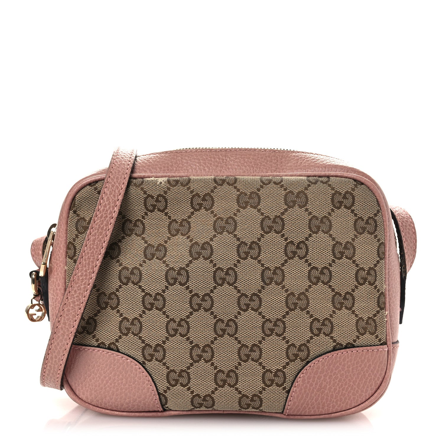 Gucci Monogram Mini Bree Messenger Bag Beige Soft Pink 1 of 14
