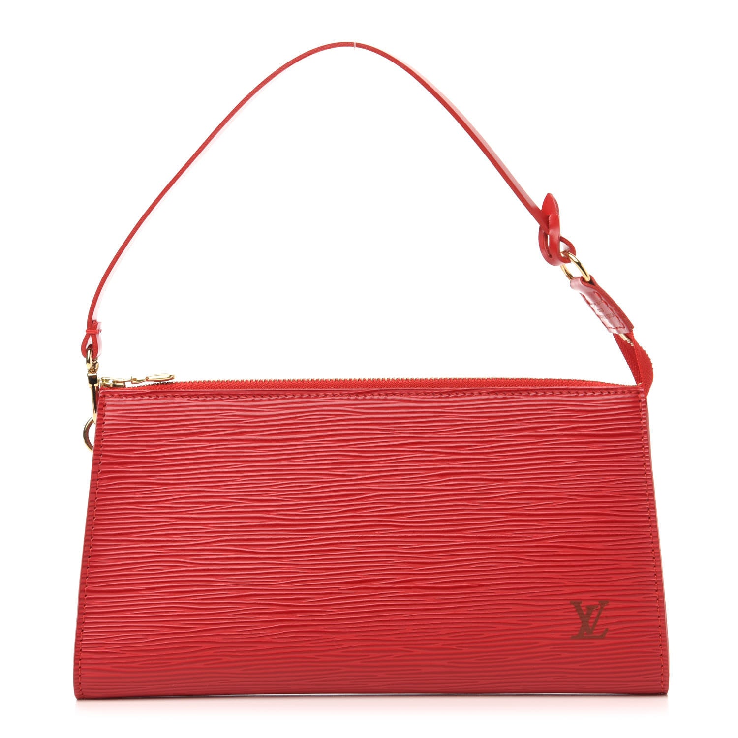 Louis Vuitton Epi Pochette Accessories 24 Castillan Red 1 of 10