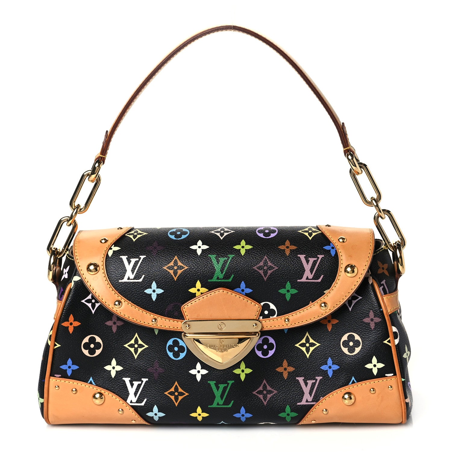 Louis Vuitton Monogram Multicolor Beverly MM Black 1 of 10