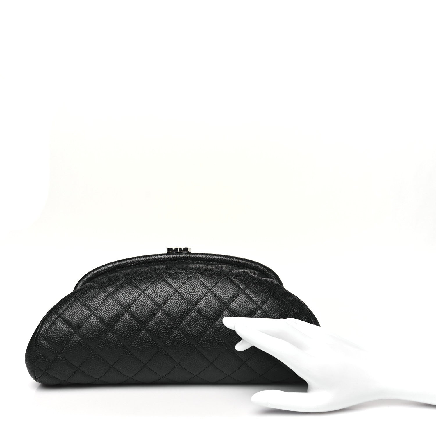 Chanel Caviar Quilted Timeless Clutch Black 2 of 8