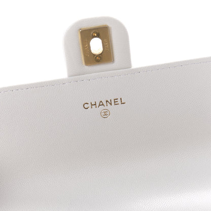 Chanel Lambskin Quilted Chic Pearls Clutch With Chain White 8 of 11