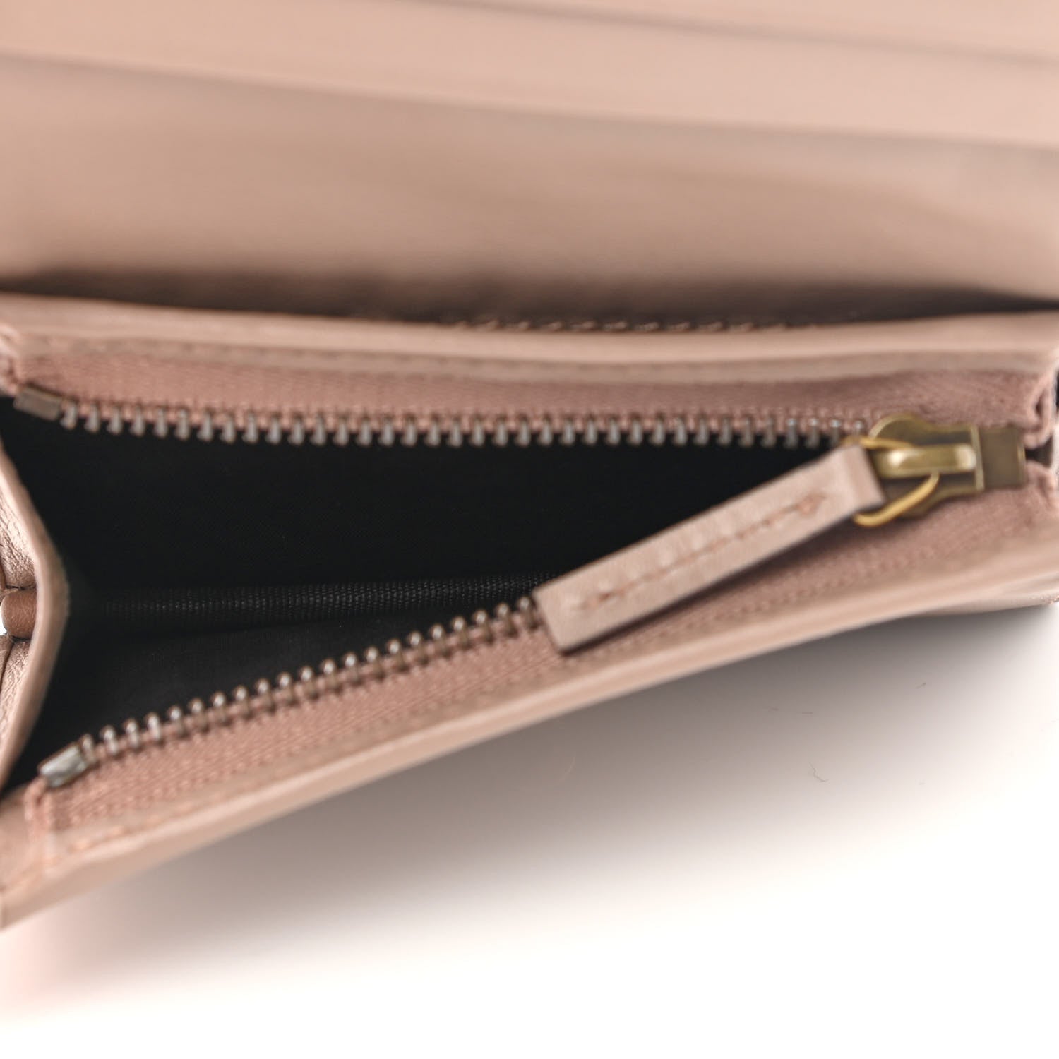 Gucci Calfskin Matelasse GG Marmont Card Case Wallet Porcelain Rose 5 of 7