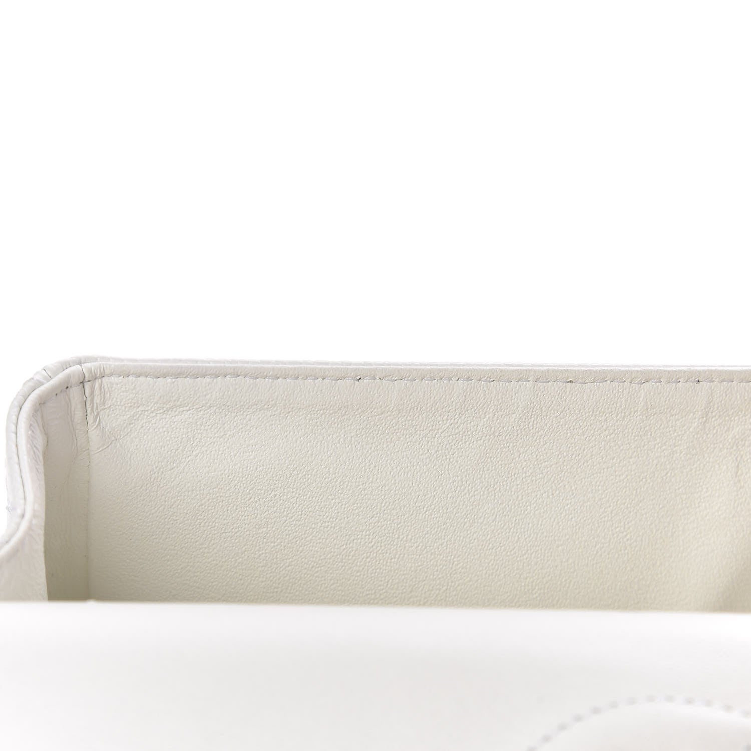Chanel Caviar Quilted Medium Double Flap White 8 of 21