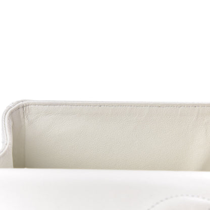 Chanel Caviar Quilted Medium Double Flap White 8 of 21