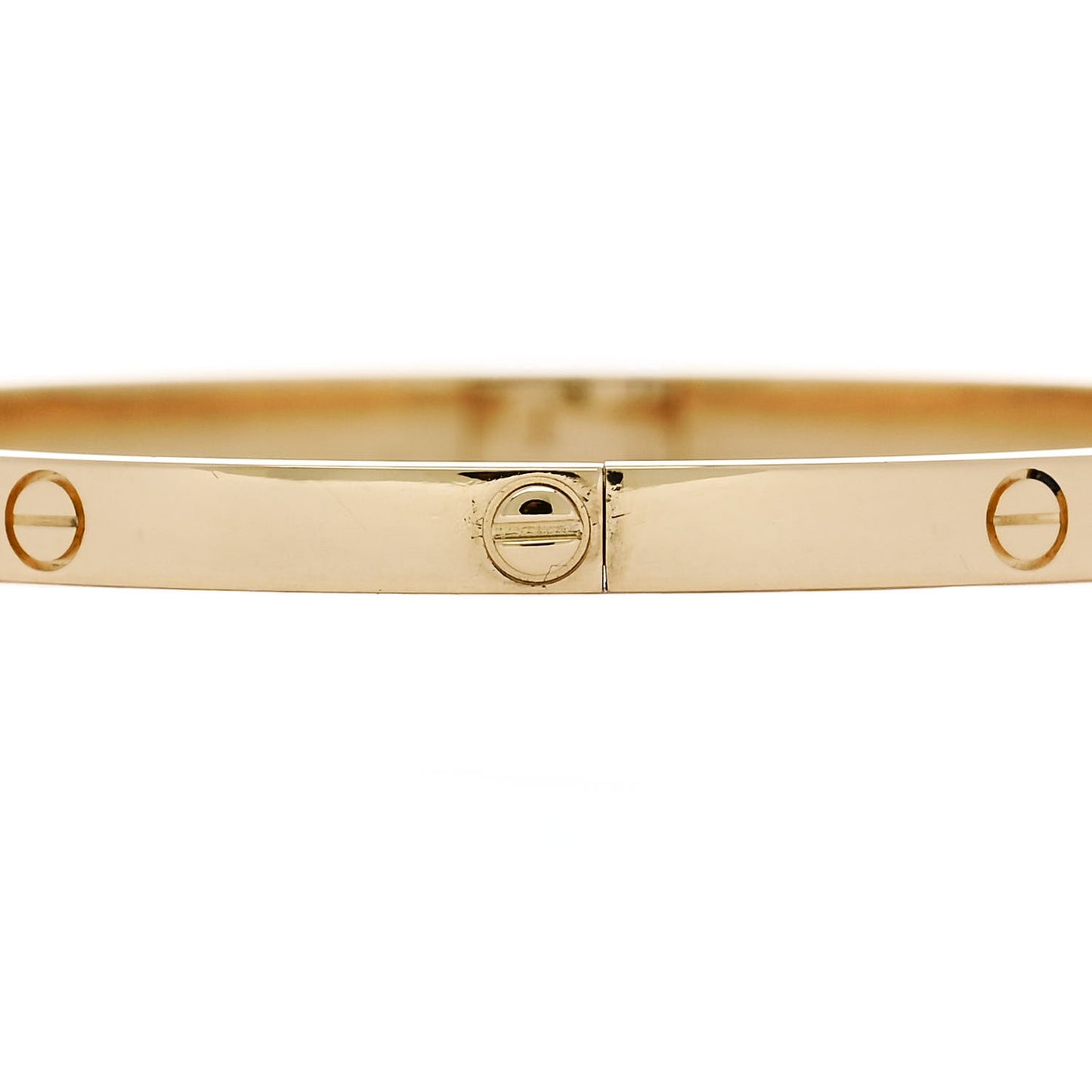 18K Yellow Gold Small LOVE Bracelet 17