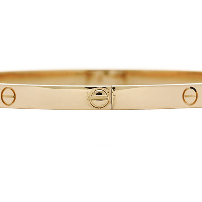 Cartier 18K Yellow Gold Small LOVE Bracelet 17 5 of 8