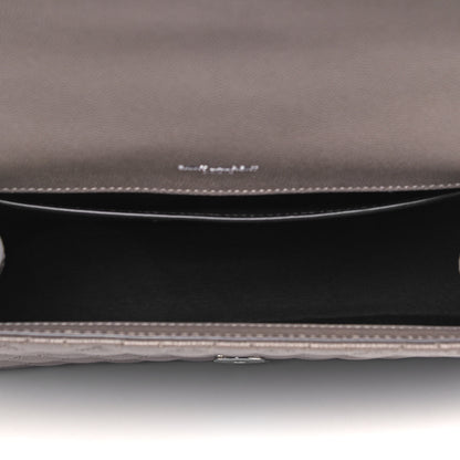 Saint Laurent Grain De Poudre Textured Mixed Matelasse Medium Triquilt Monogram Satchel Earth 5 of 8