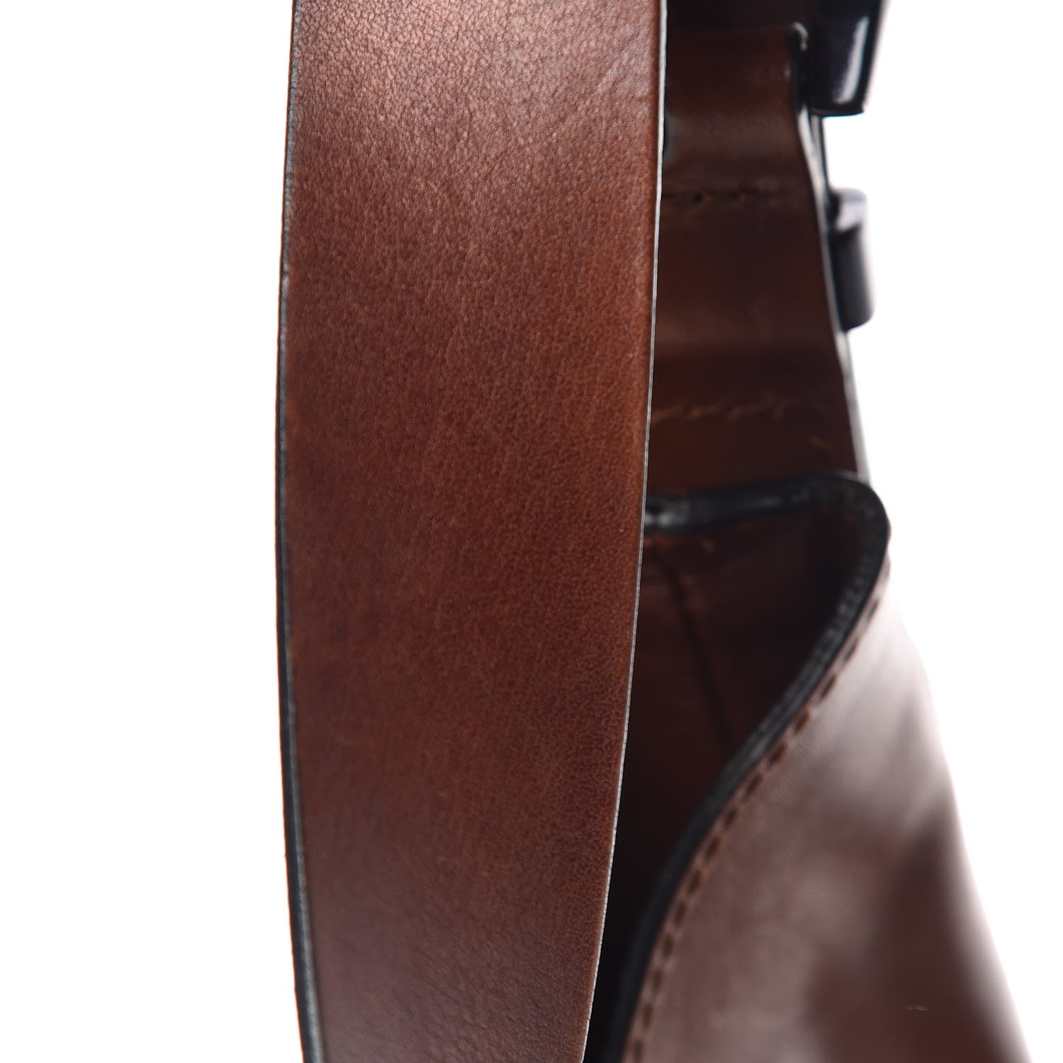 Burberry Bridle Calfskin House Check Kenton Hobo Brown 17 of 27