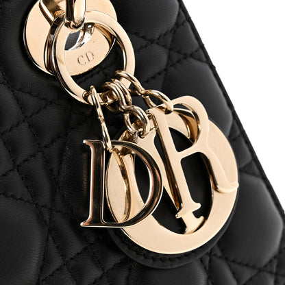 Christian Dior Lambskin Cannage Small My ABCDior Lady Dior Black 12 of 14