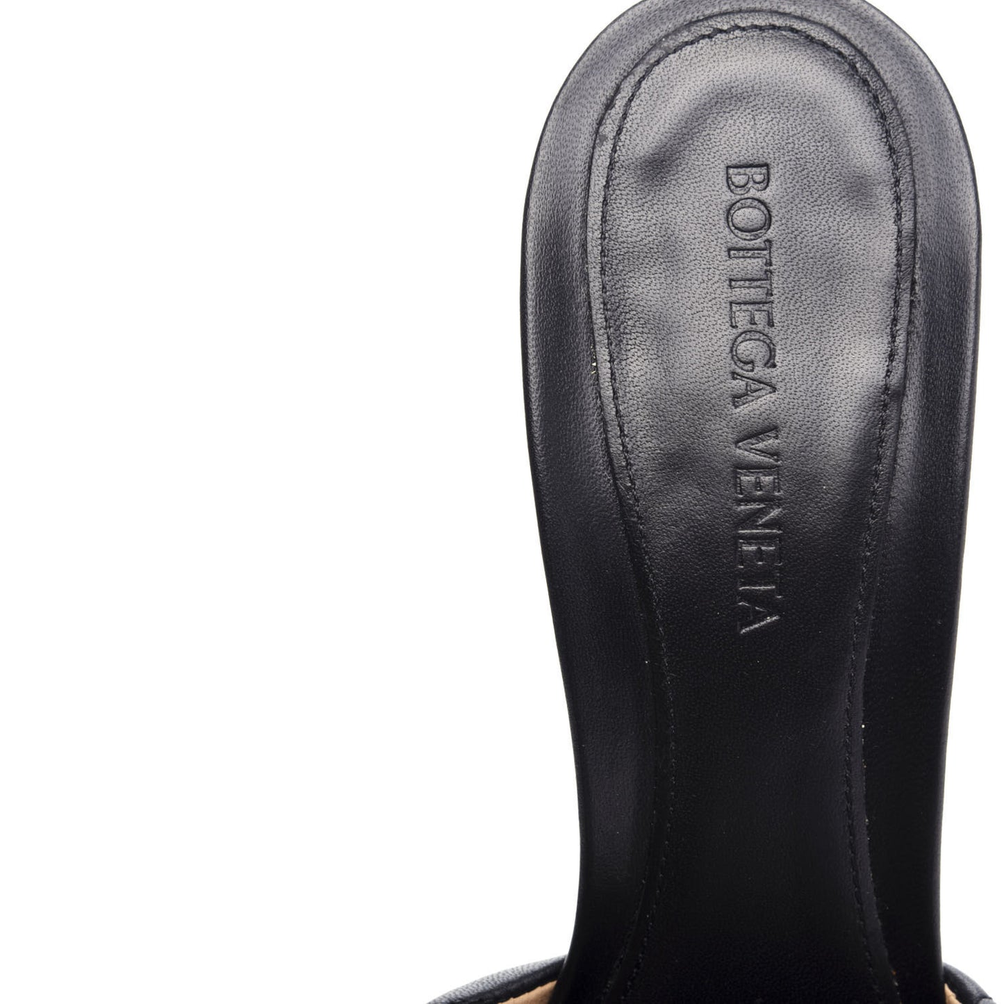Nappa Matelasse Padded Mule Sandals 39.5 Black