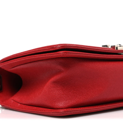 Chanel Caviar Quilted Medium Boy Flap Red 9 of 11