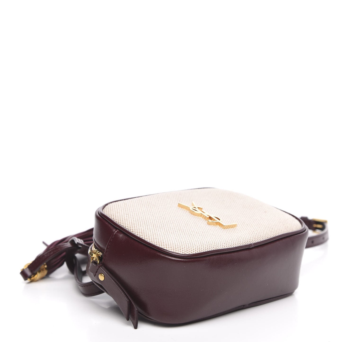Calfskin Canvas Monogram Lou Belt Bag Natural Dark Legion Red