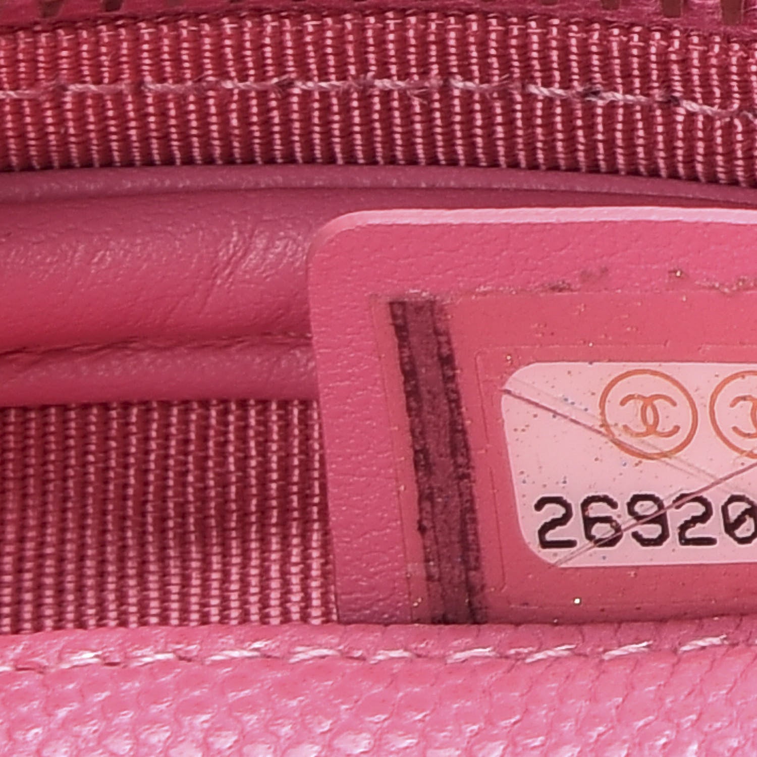 Chanel Caviar Quilted Zip Around Classic Coin Purse Pink 7 of 8