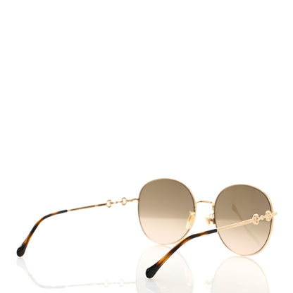 Gucci Metal Horsebit Square Sunglasses GG0881SA Gold 4 of 8