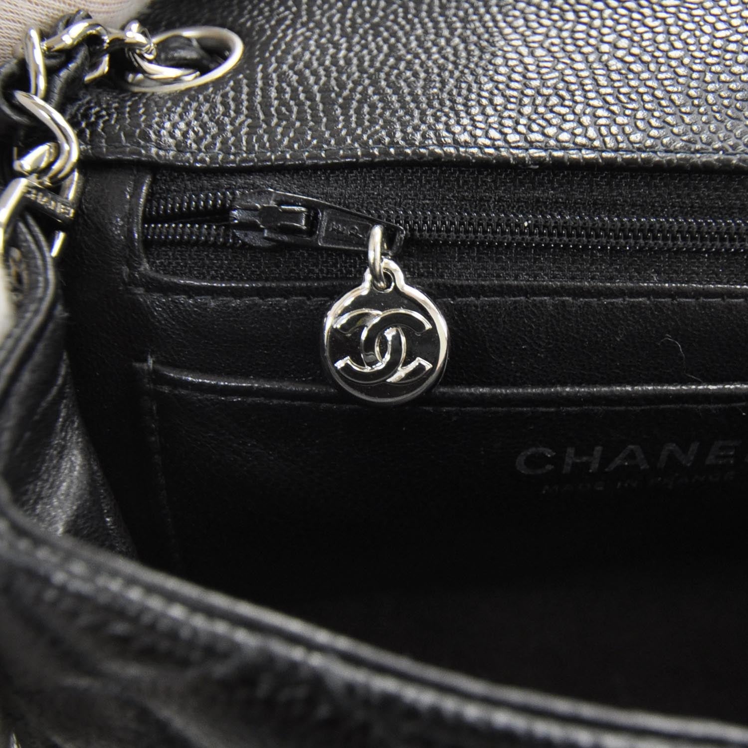 Chanel Caviar Quilted Mini Flap Black SHW 11 of 12