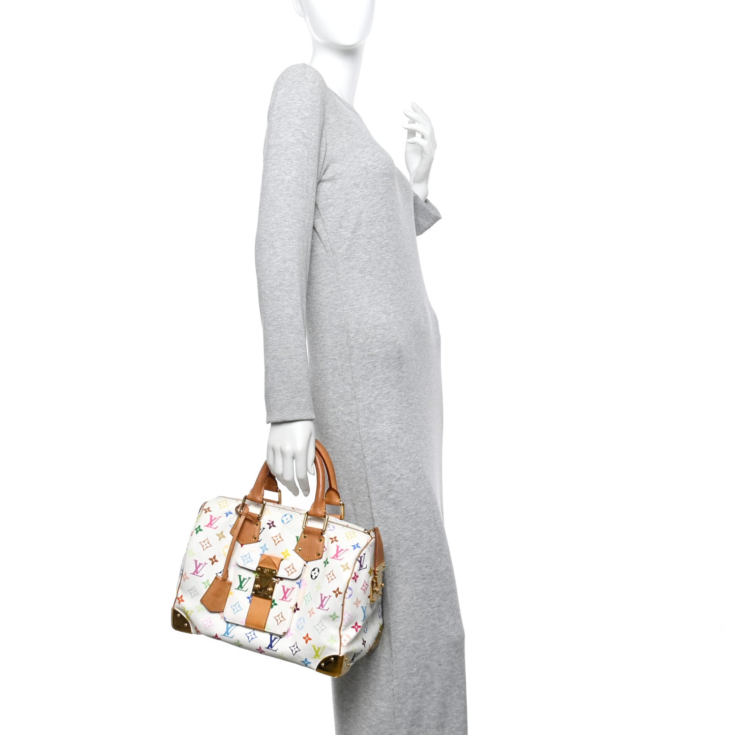 Monogram Multicolor Speedy 30 White