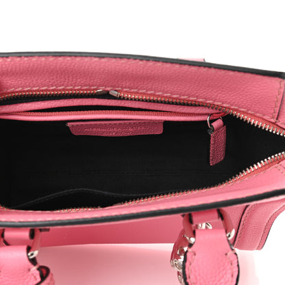 Alexander McQueen Pebbled Calfskin Mini Skull Padlock Zip Around Tote Petal 5 of 10