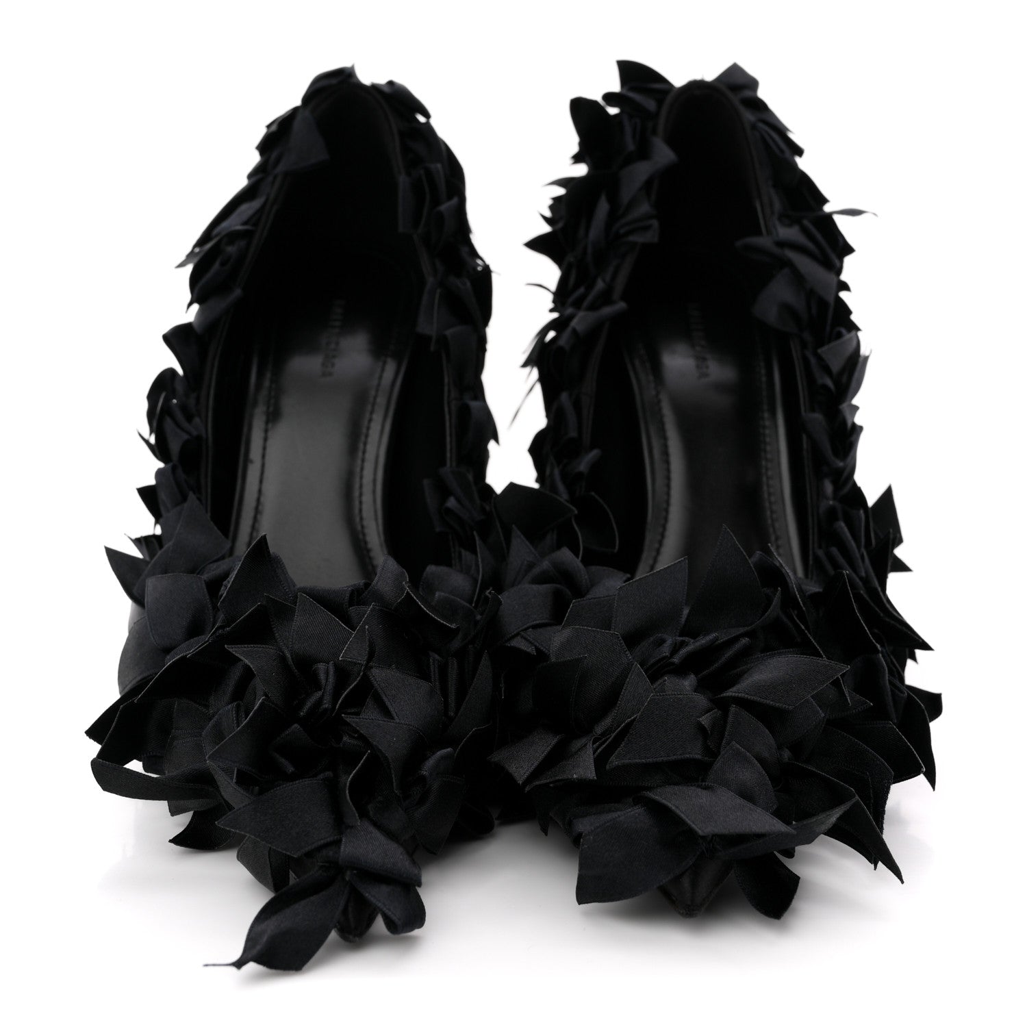 Balenciaga Satin Pointed Marie A Bows All Over 110mm Pumps  35 Black 3 of 11