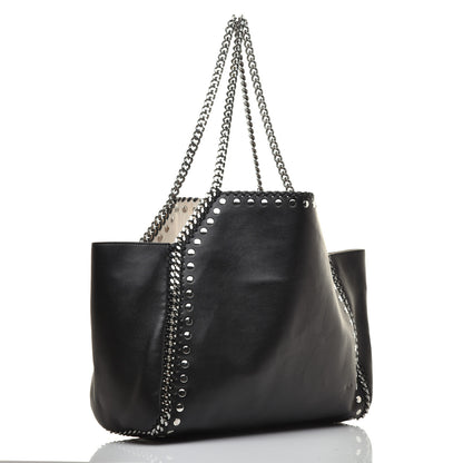 Stella McCartney Alter Nappa Studded Dual Falabella Tote Black 3 of 9