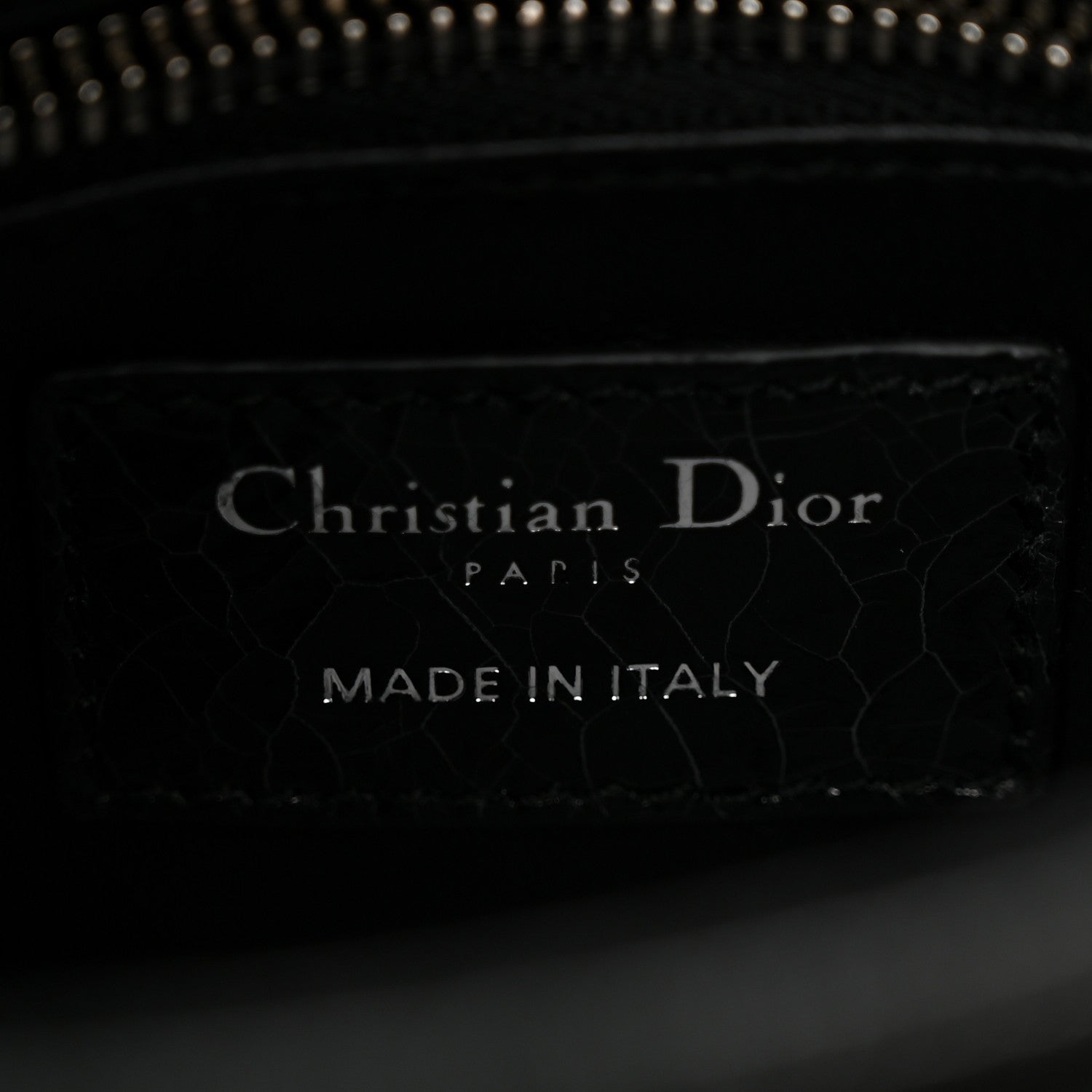 Christian Dior Ceramic Effect Deerskin Jeweled Swan Mini Lady Dior Black 6 of 10