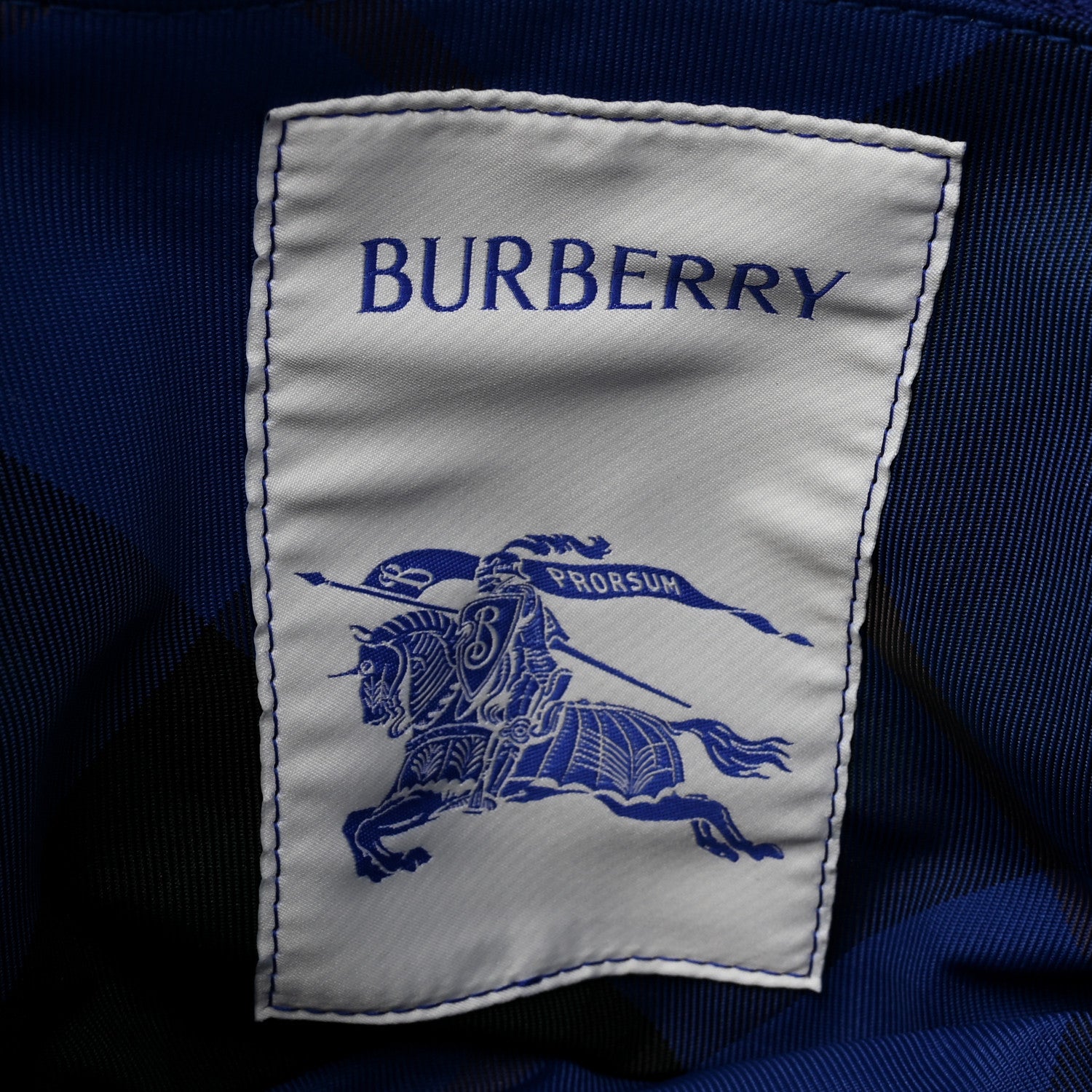 Burberry Nylon Pillow Check Knight Crossbody Blue 6 of 9