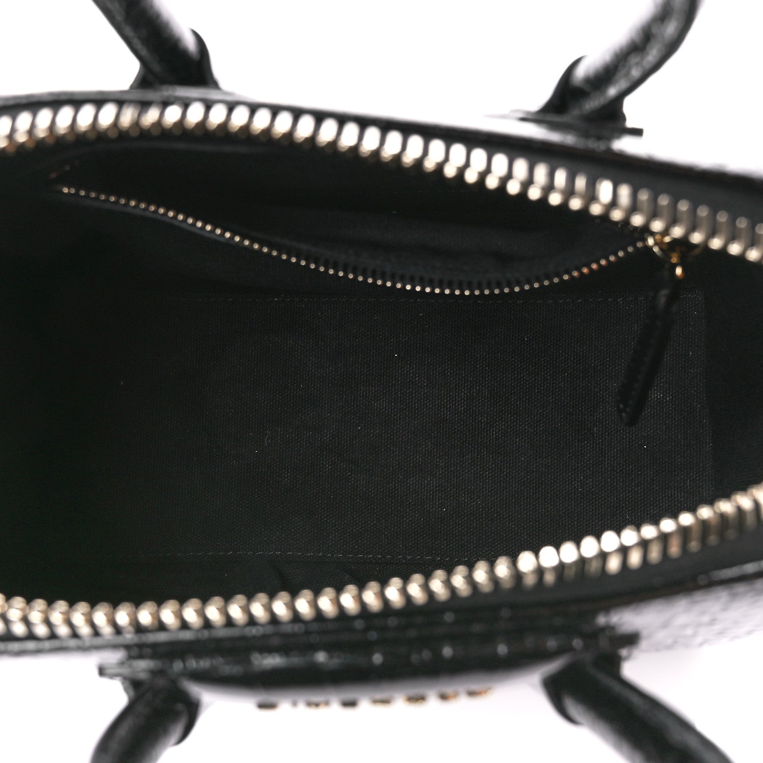 Givenchy Calfskin Crocodile Embossed Mini Antigona Black 5 of 11