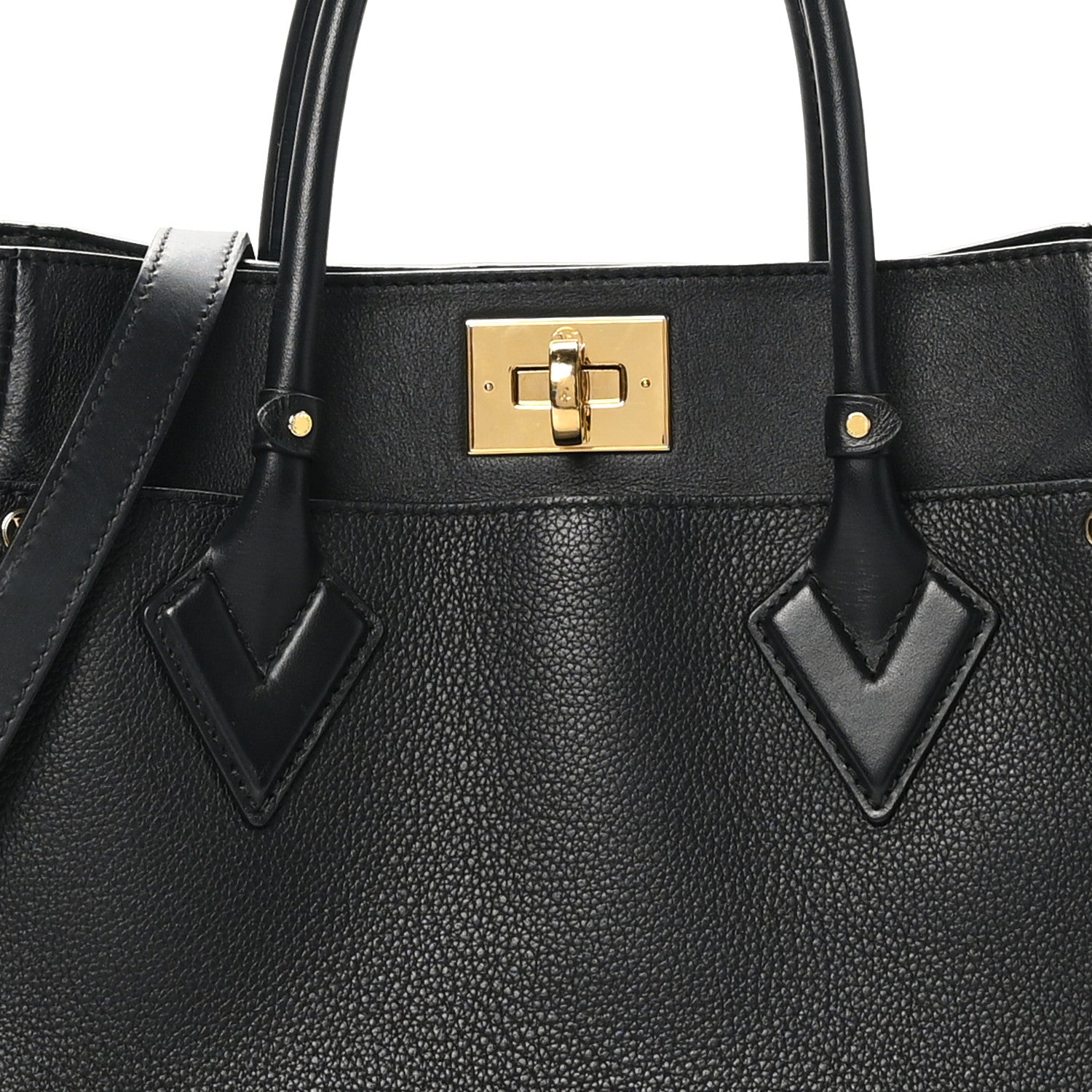 Louis Vuitton Calfskin Monogram Tufting On My Side Black 7 of 9