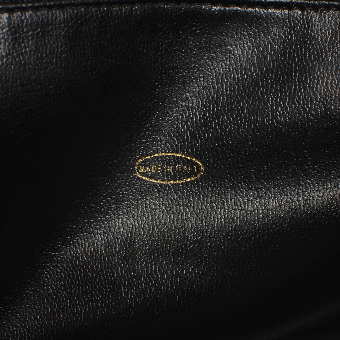 Lambskin Quilted Weekender Bag Black