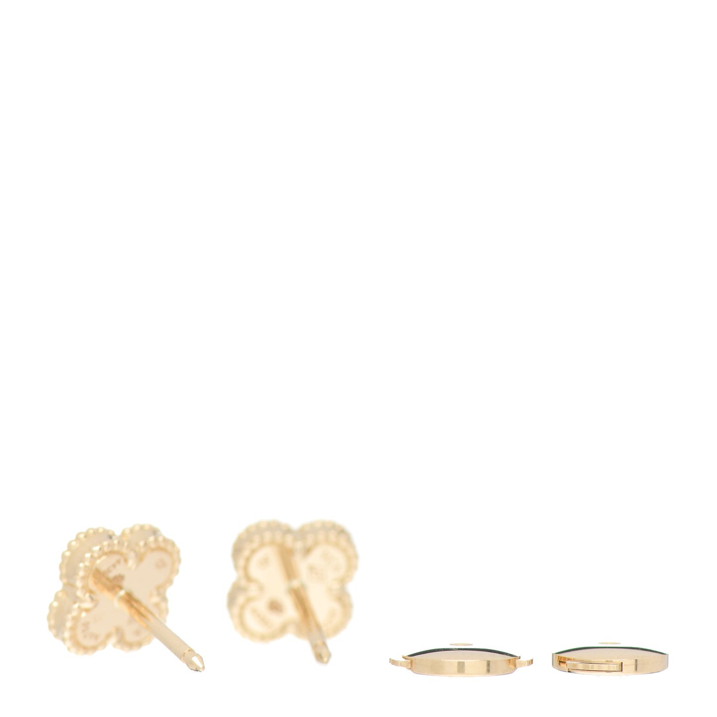 18K Yellow Gold Mother of Pearl Sweet Alhambra Earrings